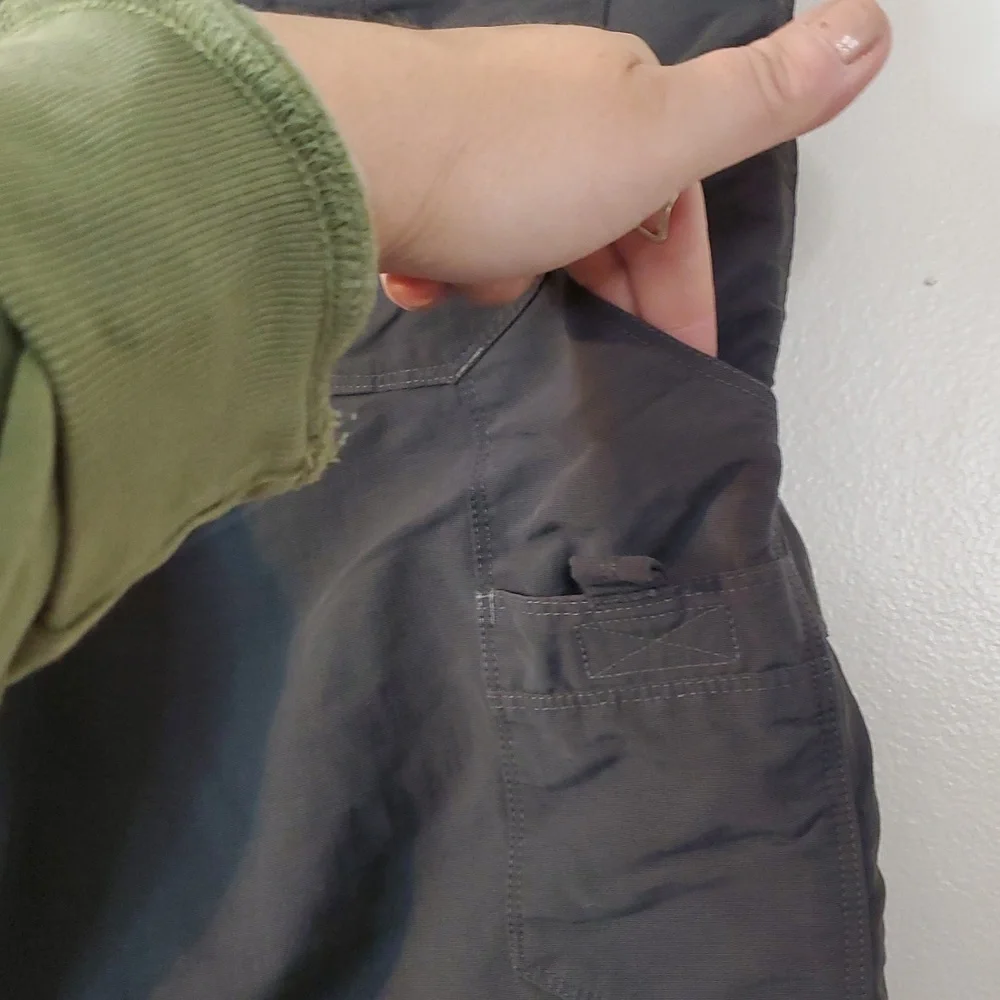 The North Face 11' Nylon Hiking Shorts Size 32 Grey Pockets Gorpcore Streetwear